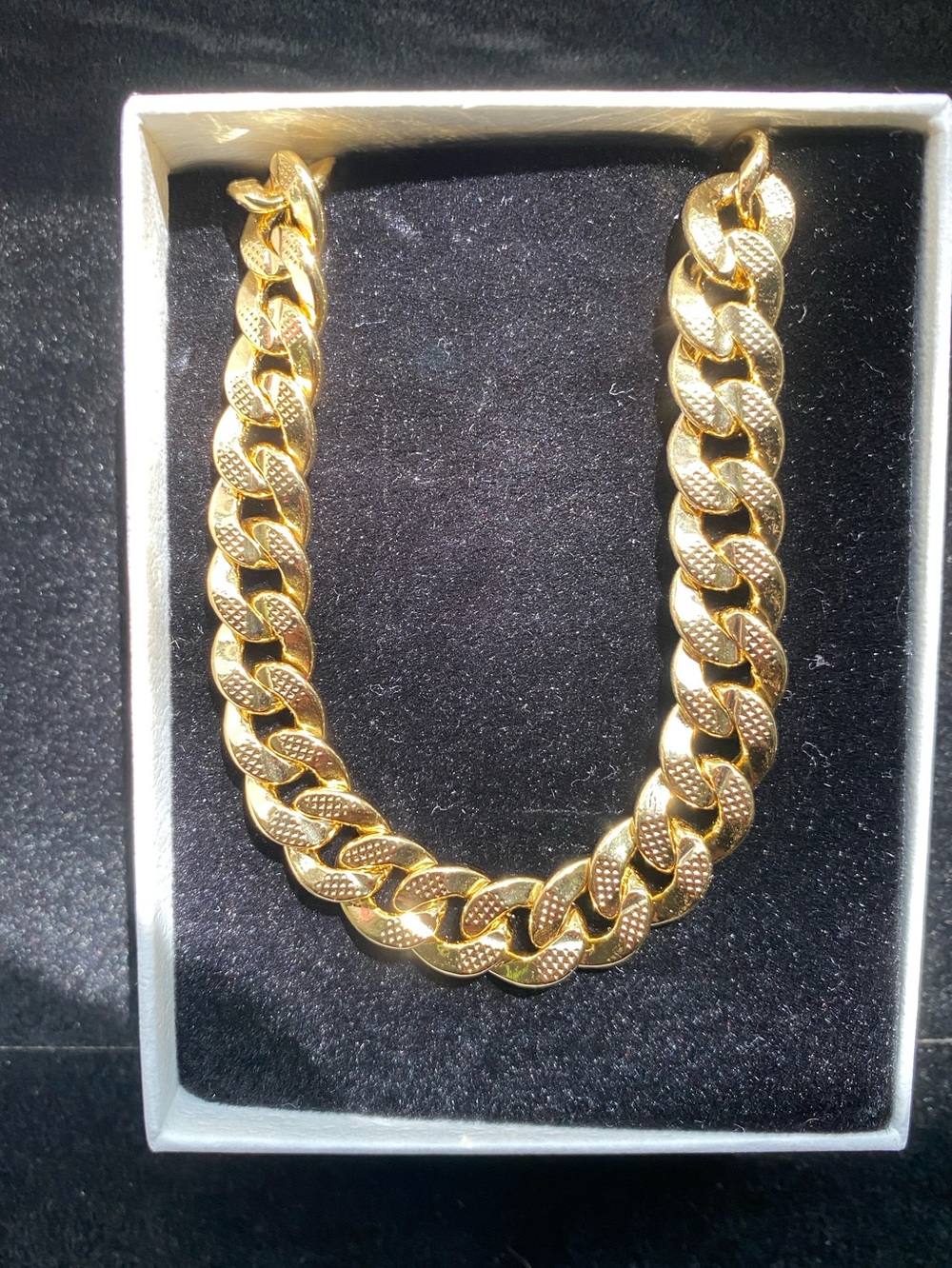 14K Gold Plated 20in Cuban Link Necklace